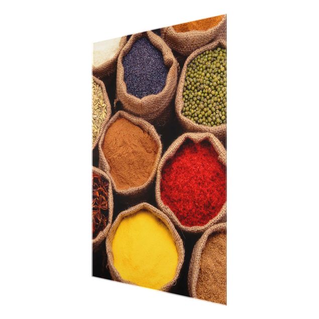 Quadros em vidro Colourful Spices