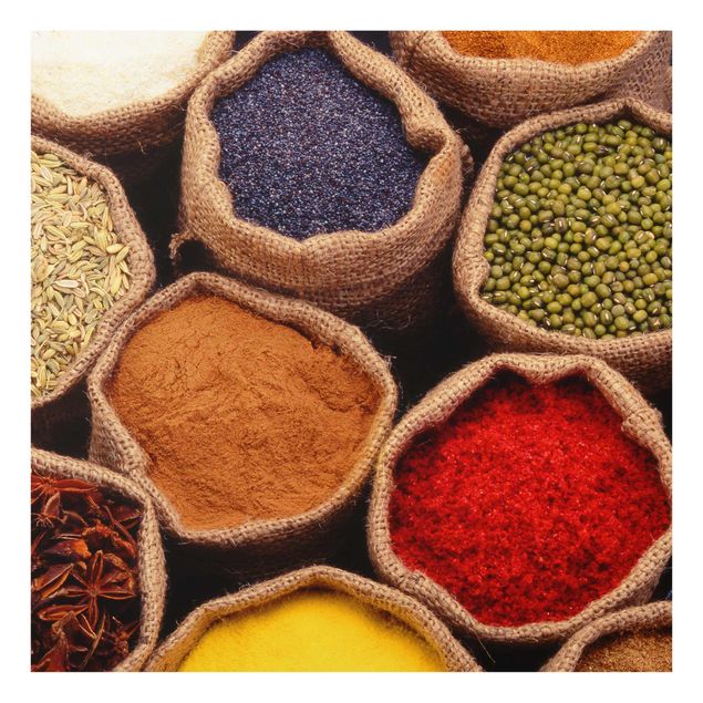 quadro de vidro Colourful Spices