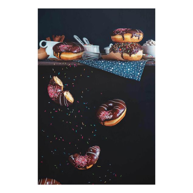 quadro de vidro Donuts from the Kitchen Shelf