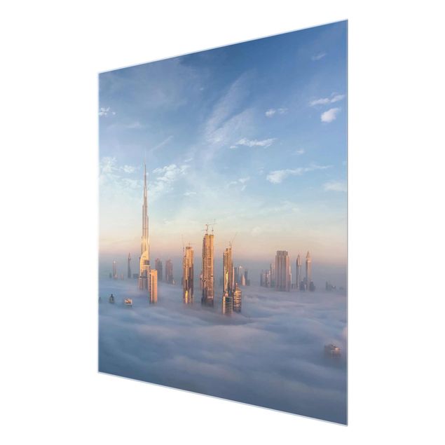 quadro azul Dubai Above The Clouds