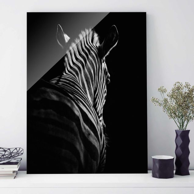decoraçoes cozinha Dark Zebra Silhouette