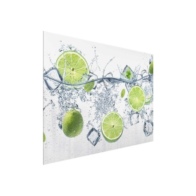 quadro em vidro Refreshing Lime