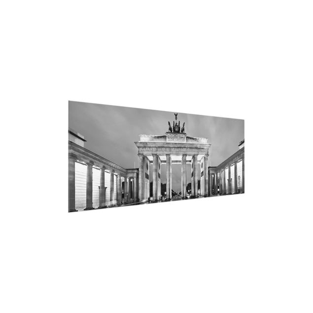 Quadros em vidro Paris Illuminated Brandenburg Gate II