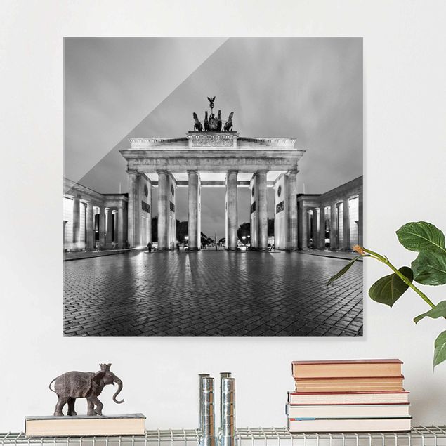 Quadros em vidro Berlim Illuminated Brandenburg Gate II