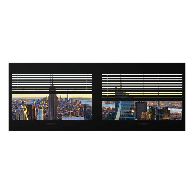 Quadros cidades Window View Blinds - Manhattan Evening