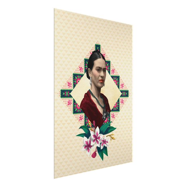 quadros flores Frida Kahlo - Flowers And Geometry