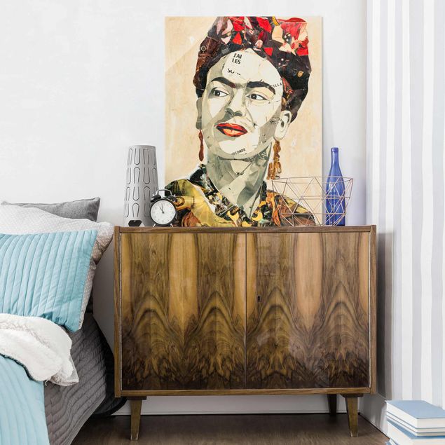 quadro de vidro Frida Kahlo - Collage No.2