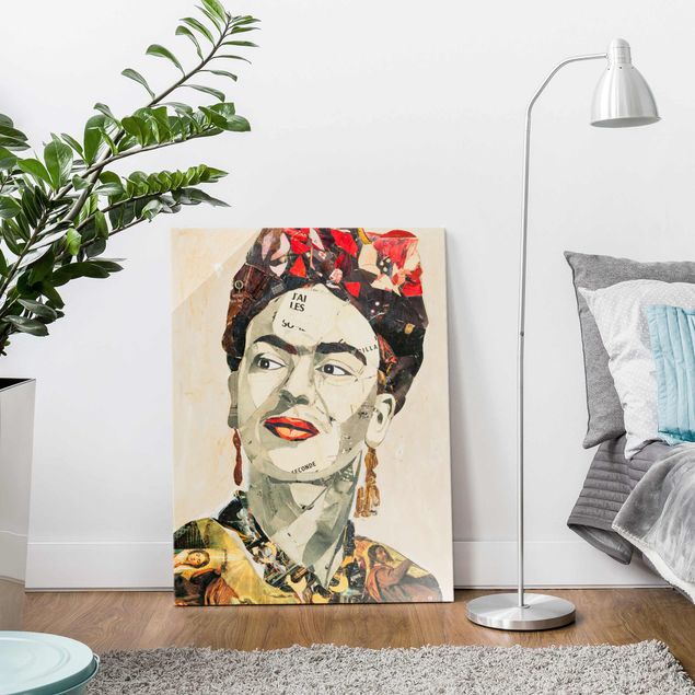 Réplicas de quadros famosos para decoração Frida Kahlo - Collage No.2