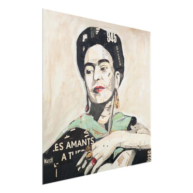 quadros modernos para quarto de casal Frida Kahlo - Collage No.4