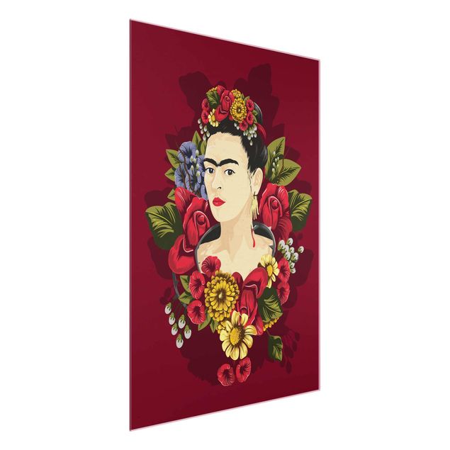 Quadros florais Frida Kahlo - Roses