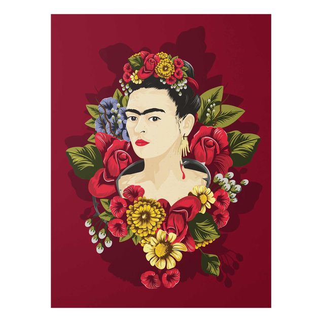 quadro com flores Frida Kahlo - Roses