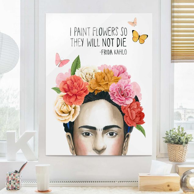 decoraçao para parede de cozinha Frida's Thoughts - Flowers