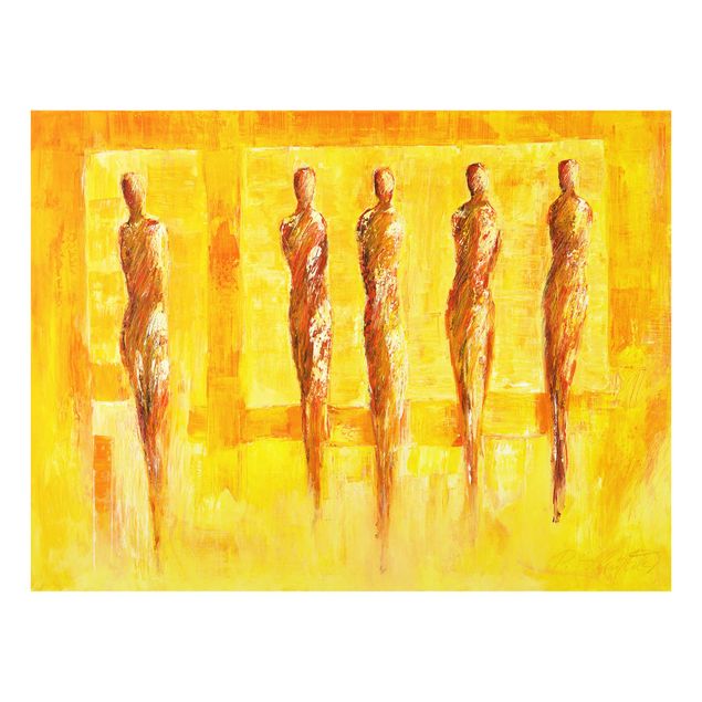 Quadros em amarelo Petra Schüßler - Five Figures In Yellow