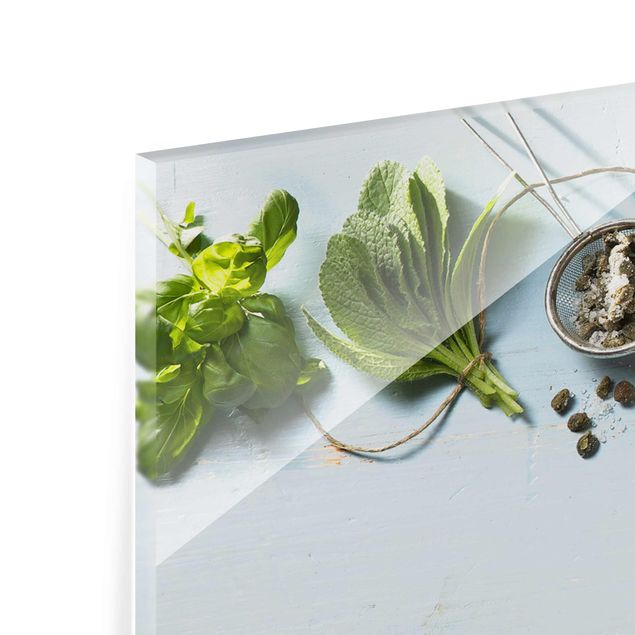 Quadros em vidro Bundled Herbs
