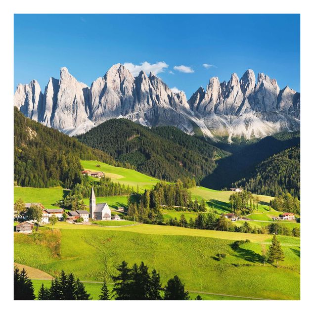 Quadros paisagens Odle In South Tyrol