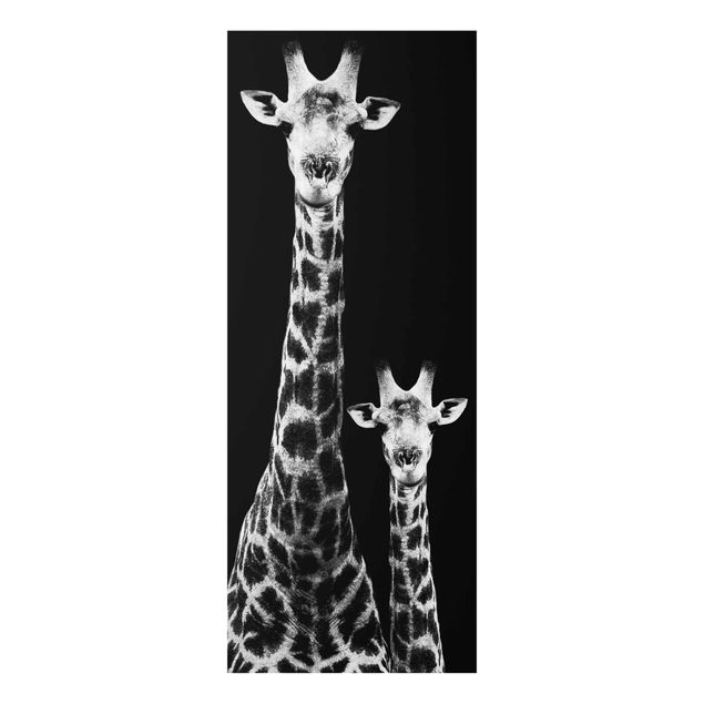 Quadros África Giraffe Duo black & white