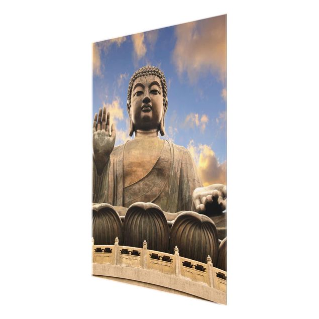 quadro de vidro Big Buddha