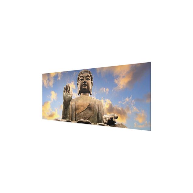 quadro de vidro Big Buddha