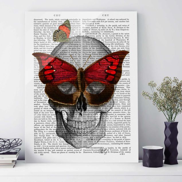 quadro de borboletas Scary Reading - Butterfly Mask