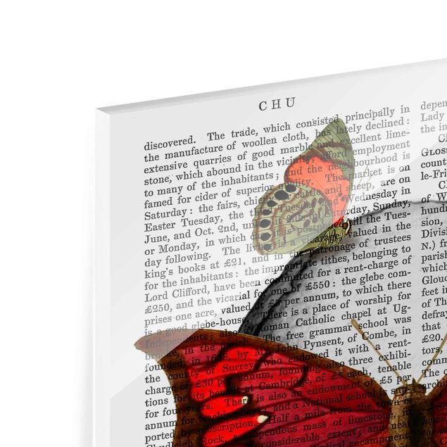 quadros para parede Scary Reading - Butterfly Mask