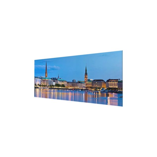 quadros para parede Hamburg Skyline