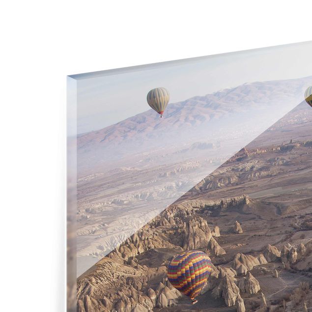 quadro em vidro Hot Air Balloons Over Anatolia