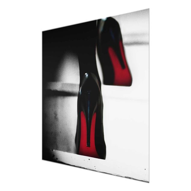 Quadros preto e branco High Heels In Red
