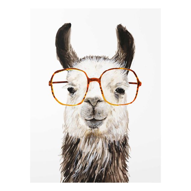 quadro animal Hip Lama With Glasses IV