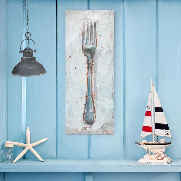 quadros modernos para quarto de casal Impressionistic Cutlery - Fork