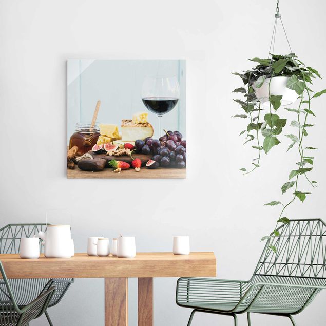 quadros para parede Cheese And Wine