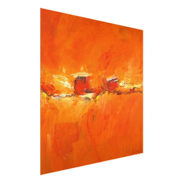 Quadros abstratos Petra Schüßler - Composition In Orange
