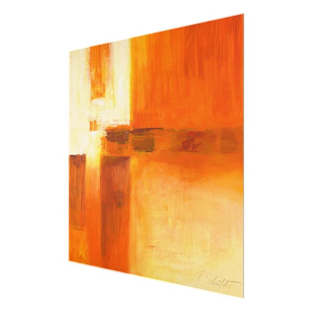Quadros de Petra Schüssler Petra Schüßler - Composition In Orange And Brown 01