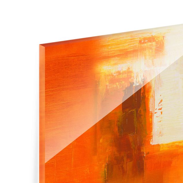 Quadros de Petra Schüssler Petra Schüßler - Composition In Orange And Brown 02
