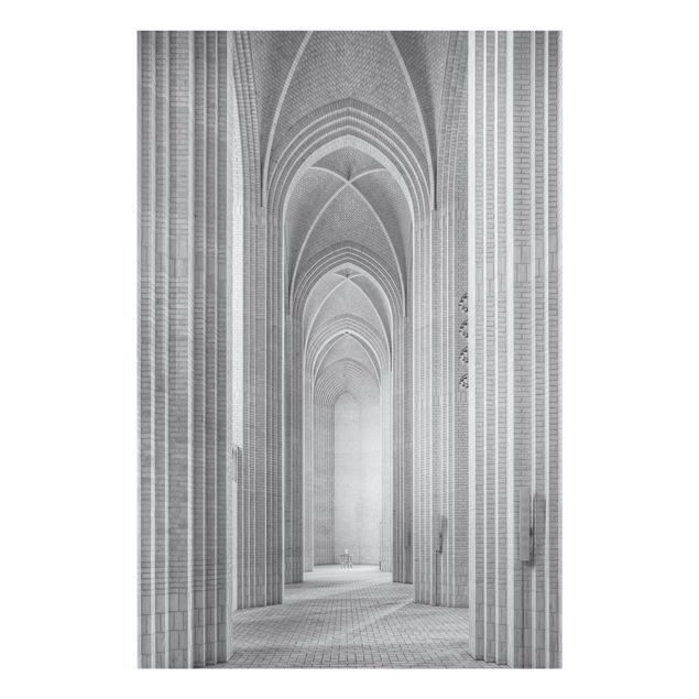 quadros em preto e branco The Cloister In Grundtvig's Church