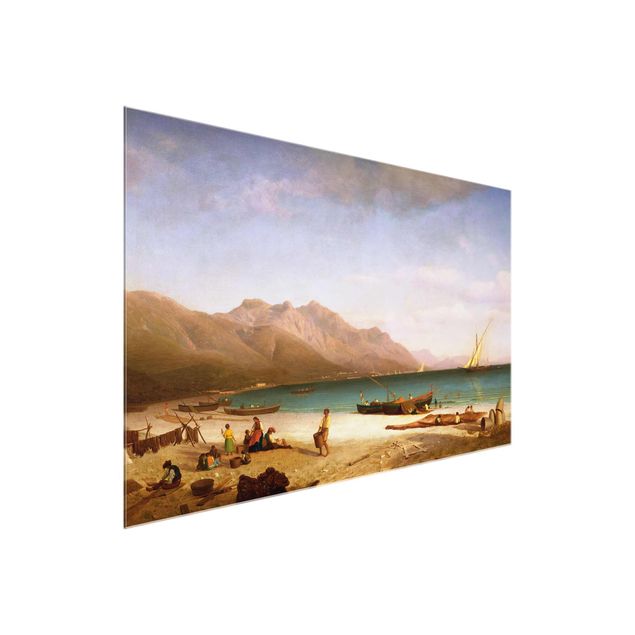 Quadros por movimento artístico Albert Bierstadt - Bay of Salerno