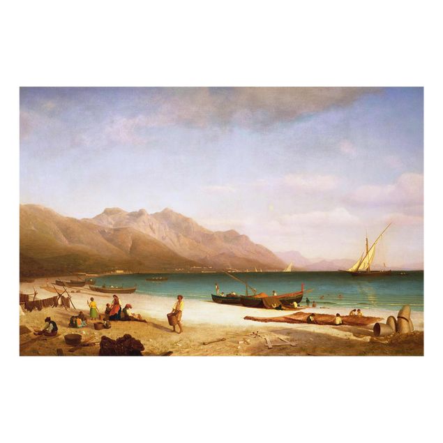 quadro com paisagens Albert Bierstadt - Bay of Salerno