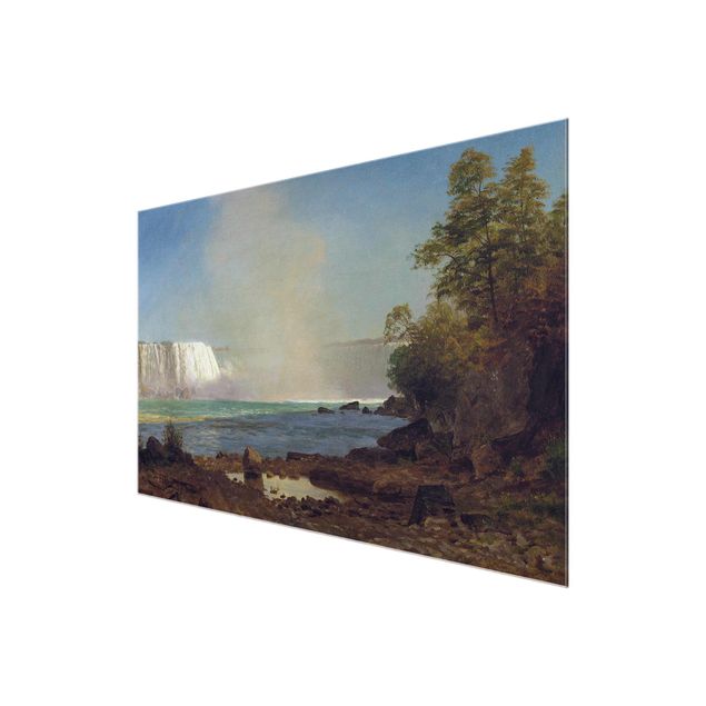 Quadros em vidro paisagens Albert Bierstadt - Niagara Falls