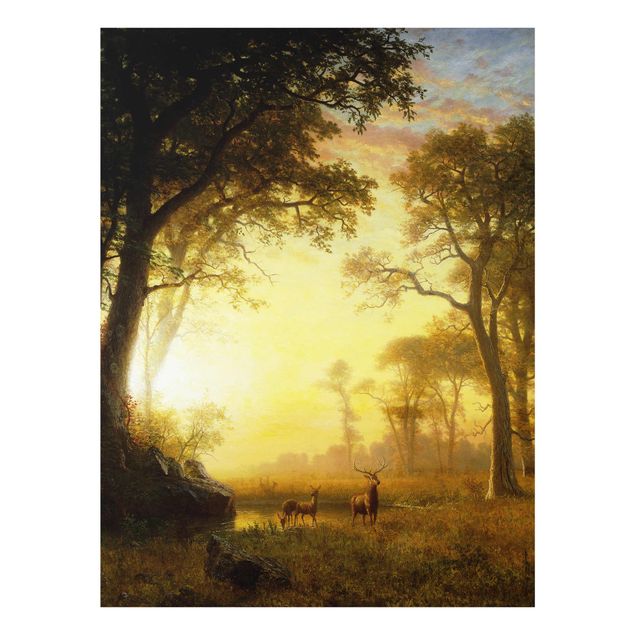 quadros de paisagens Albert Bierstadt - Light in the Forest