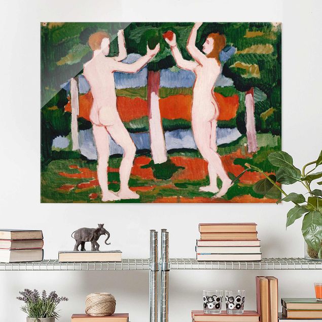 Quadros movimento artístico Expressionismo August Macke - Adam And Eve
