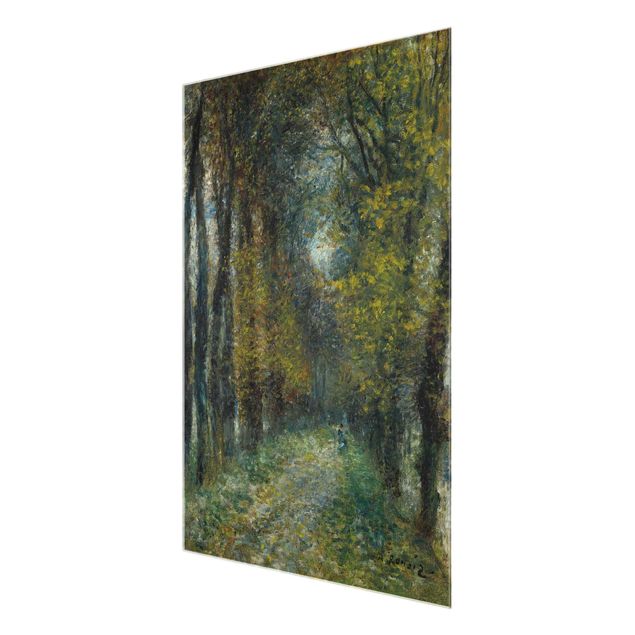 Quadros em vidro paisagens Auguste Renoir - The Allée