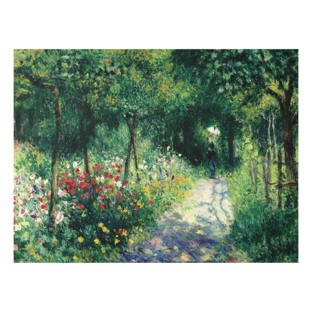 Quadros em vidro paisagens Auguste Renoir - Women In A Garden