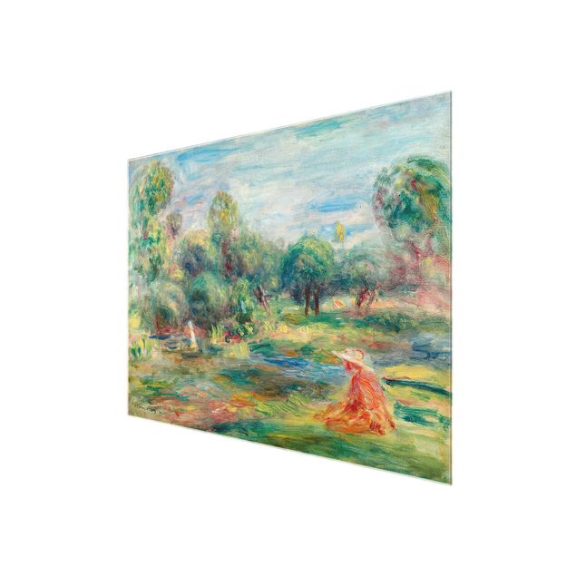 Quadros em vidro paisagens Auguste Renoir - Landscape At Cagnes