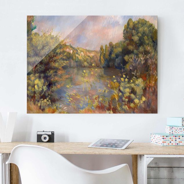 Quadros movimento artístico Impressionismo Auguste Renoir - Lakeside Landscape