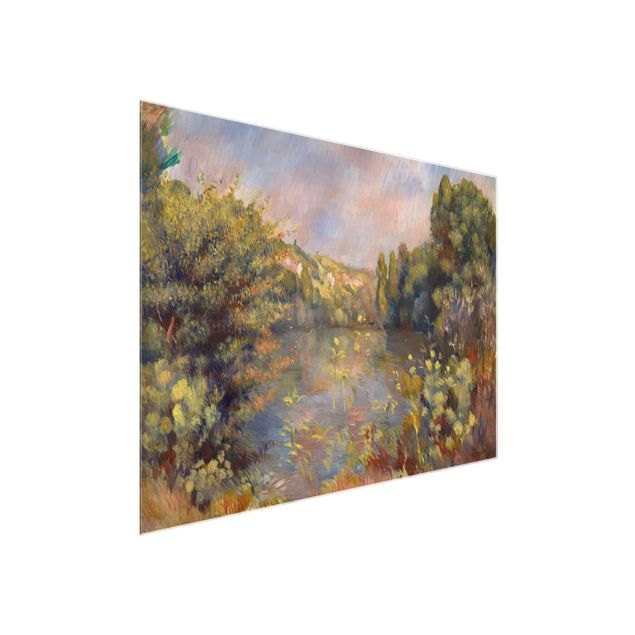 quadro com árvore Auguste Renoir - Lakeside Landscape