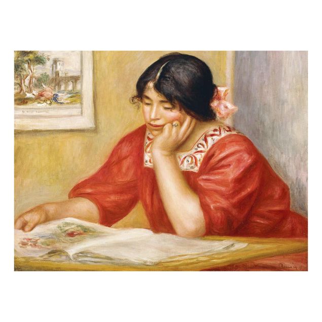 Quadros retratos Auguste Renoir - Leontine Reading