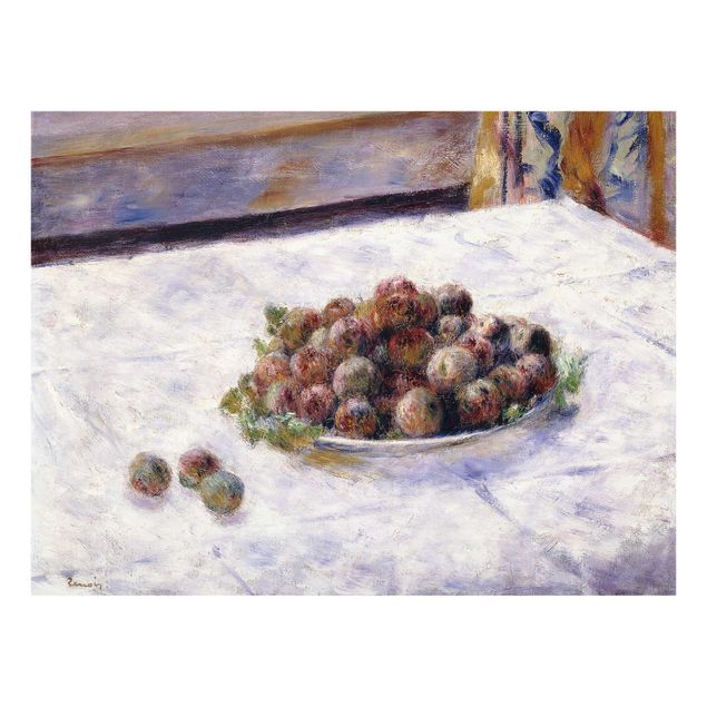 Quadros natureza-morta Auguste Renoir - Still Life, A Plate Of Plums