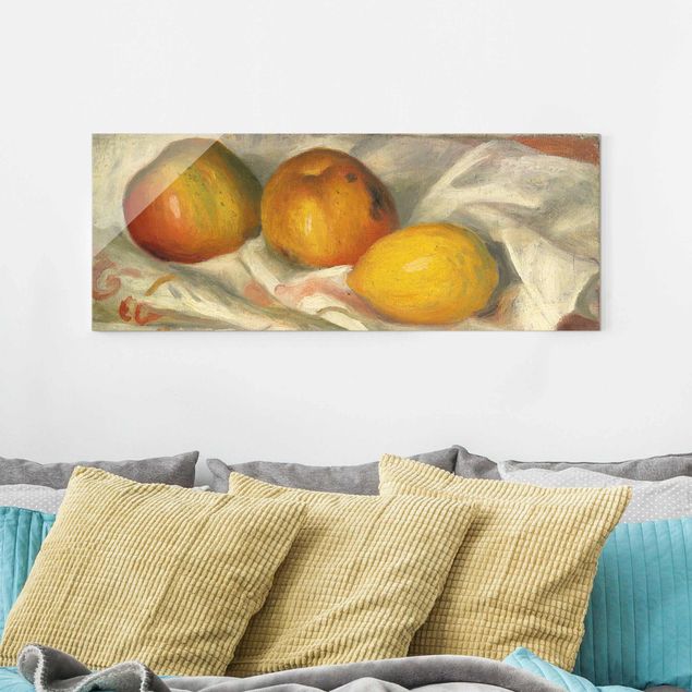 Quadros movimento artístico Impressionismo Auguste Renoir - Two Apples And A Lemon