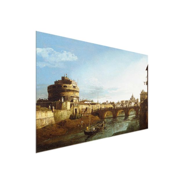 Quadros movimento artístico Pós-impressionismo Bernardo Bellotto - View of Rome looking West