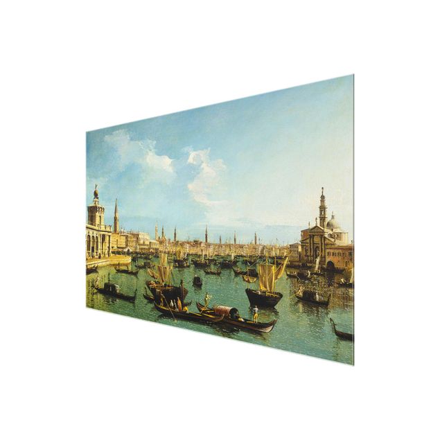 Quadros em vidro cidades e paisagens urbanas Bernardo Bellotto - Bacino di San Marco, Venedig