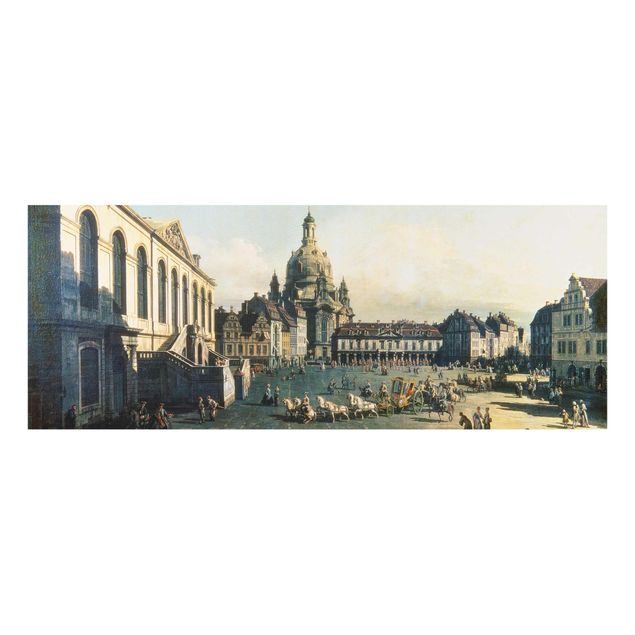 Quadros por movimento artístico Bernardo Bellotto - New Market Square In Dresden From The Jüdenhof
